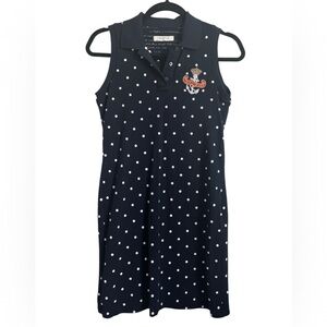 Bean Pole golf sleeveless white and blue dress size S